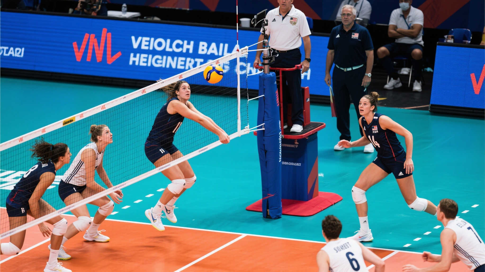 巅峰对决：2025世界女排联赛分站赛第二周 法国迎战美国